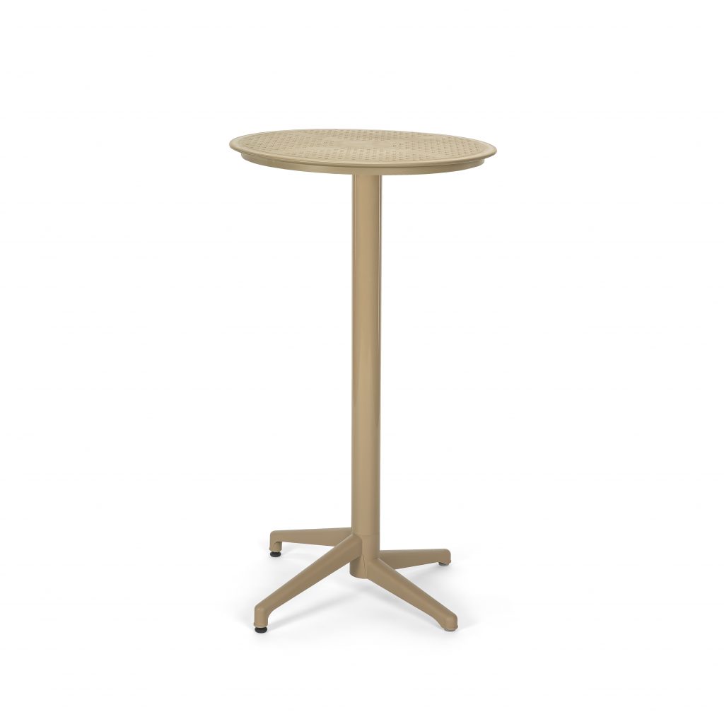 Барный стол Moon Ø60 см с фиксированным верхом Кофейный 101020951