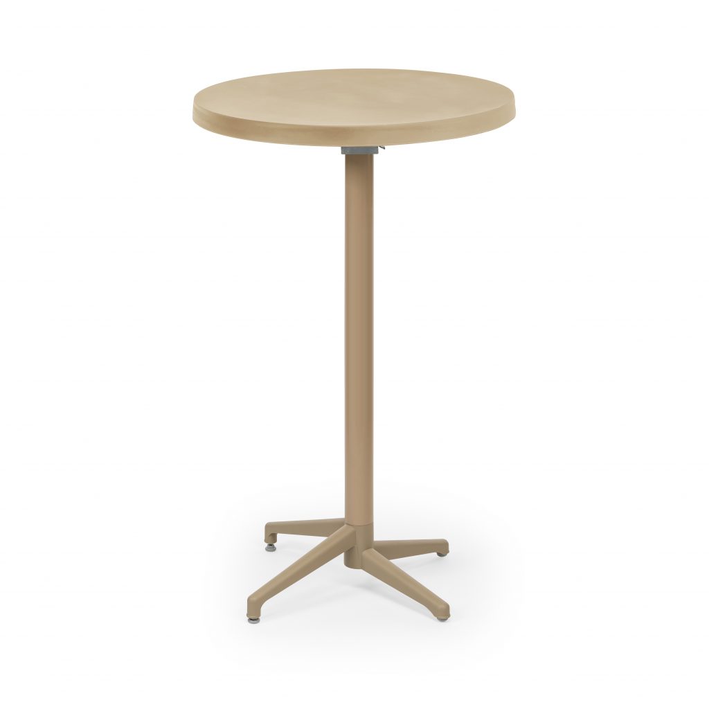 Барный стол MOON-S Ø70 см со складным верхом Кофейный 101030354