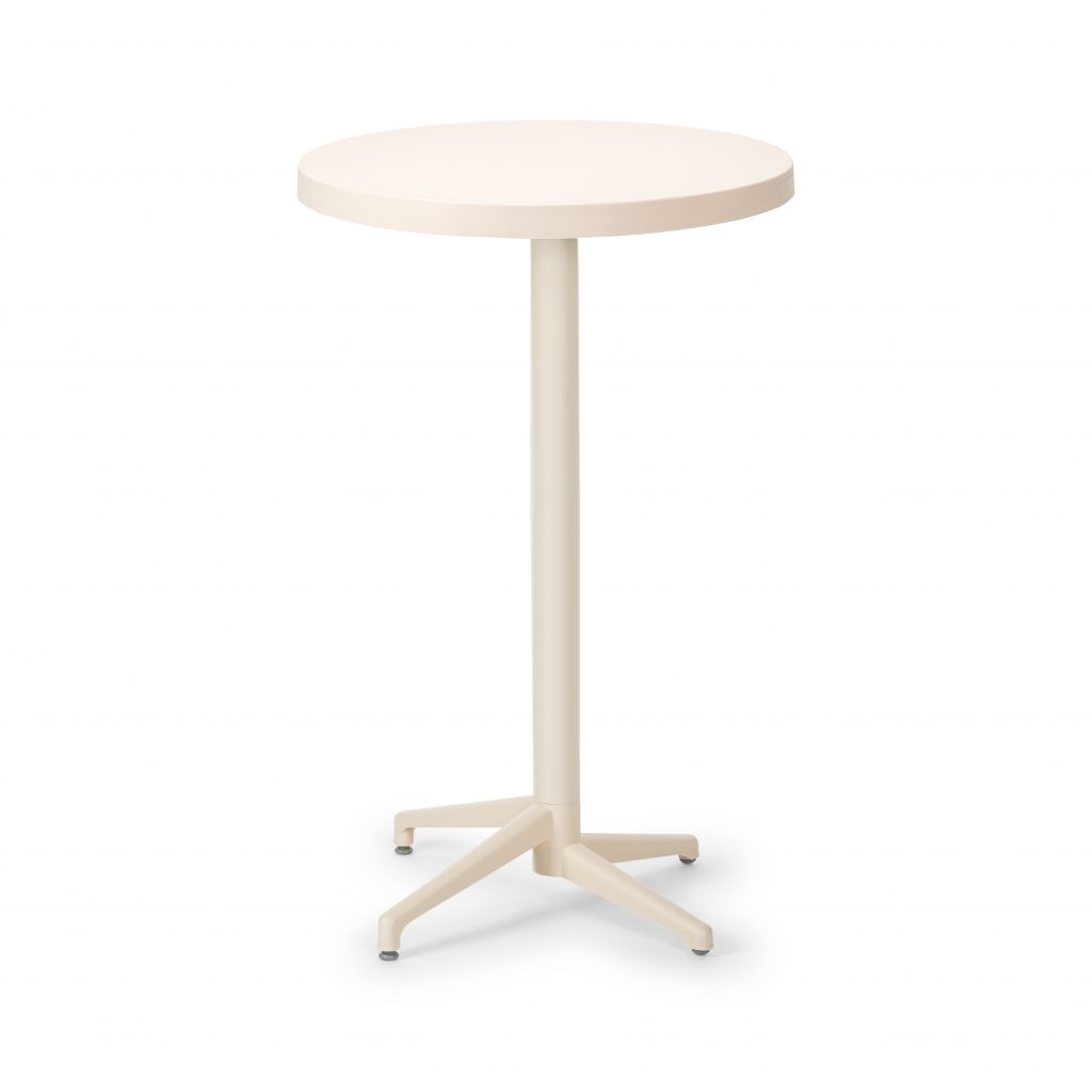 Барный стол MOON-S Ø70 см с фиксированным верхом Кремовый 101030333
